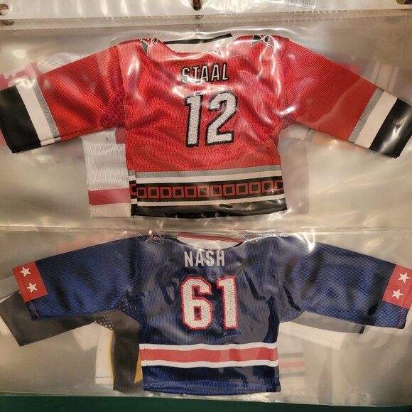 Lot of 24 2006-2008 Upper Deck NHL Mini Jersey's 4" X 9" NESH STAAL VANEK & more - Picture 5 of 16